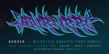 Burner Graffiti Font Poster 5
