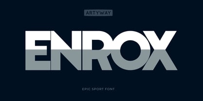 Enrox Font Poster 1