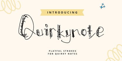 Quirkynote Font Poster 1