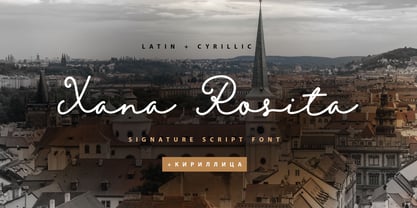 Xana Rosita Cyrillic Font Poster 1