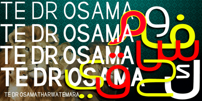 TE dr Osama Font Poster 6
