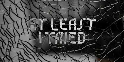 At Least I Tried Font Poster 1