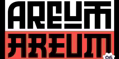 Areum display Font Poster 1