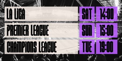 ATF League Quest Font Poster 11