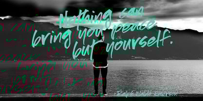 Saboteur Font Poster 5