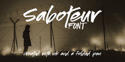 Saboteur Font Poster 1