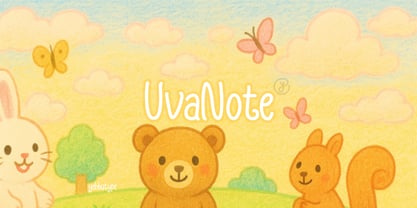 Uva Note Font Poster 1