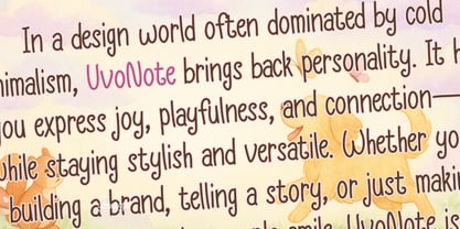 Uva Note Font Poster 2