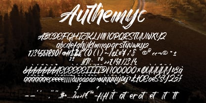 Authemyc Font Poster 7