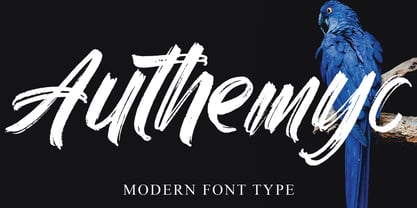 Authemyc Font Poster 1