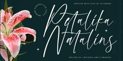 Petalika Natalins Font Poster 1