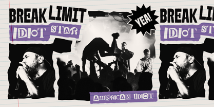 Nocht Star Font Poster 4