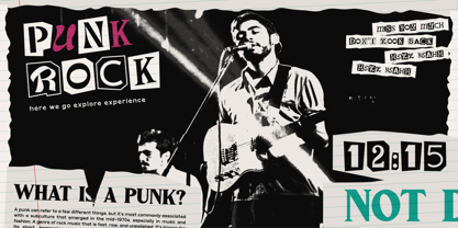 Nocht Star Font Poster 3