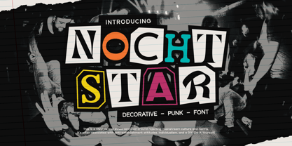 Nocht Star Font Poster 1