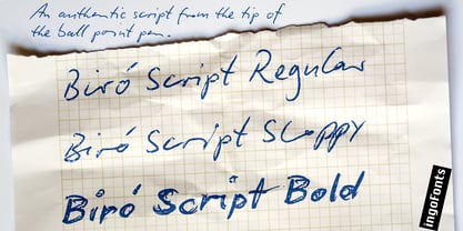 Biro Script Font Poster 2