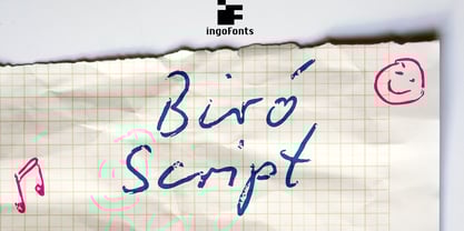 Biro Script Font Poster 1