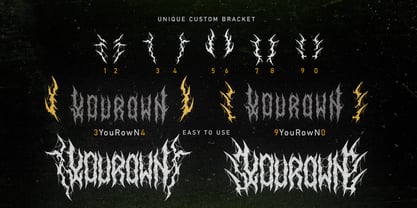 Nervous Beyond Metal Font Poster 8