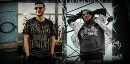 Nervous Beyond Metal Font Poster 7