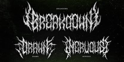 Nervous Beyond Metal Font Poster 2