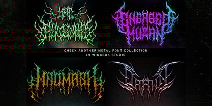 Nervous Beyond Metal Font Poster 11