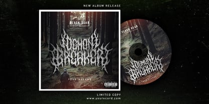 Nervous Beyond Metal Font Poster 3