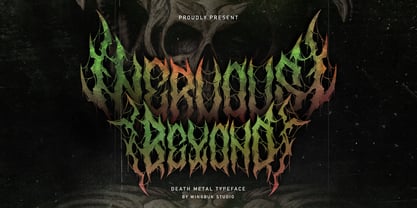 Nervous Beyond Metal Font Poster 1