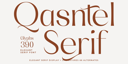 Qasntel Font Poster 1