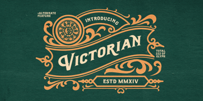 Antique Hard Font Poster 2