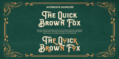 Antique Hard Font Poster 9