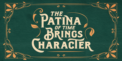 Antique Hard Font Poster 4