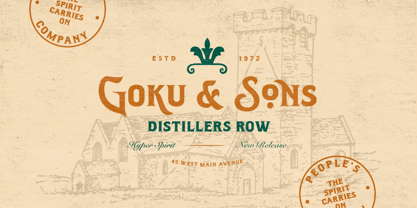 Antique Hard Font Poster 8