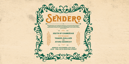 Antique Hard Font Poster 5