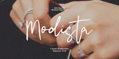 Modista Signature Font Poster 1