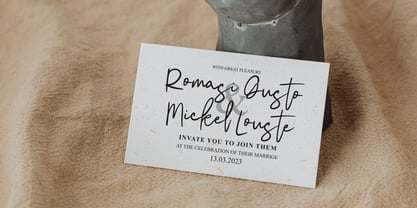 Modista Signature Font Poster 9