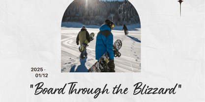 Galery Handwriting Font Poster 6