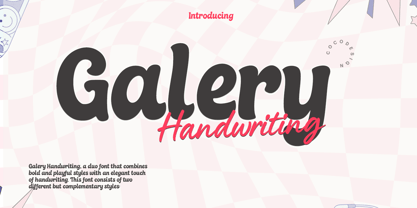Galery Handwriting Font Poster 1