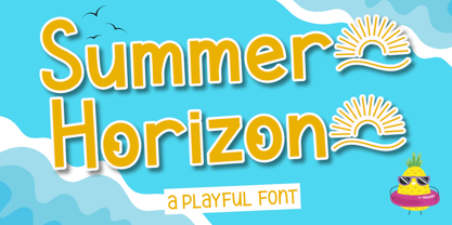 Summer Horizon Font Poster 1