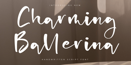 Charming Ballerina Font Poster 1