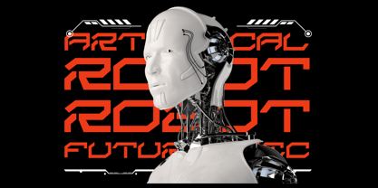 Space Cyber Font Poster 2