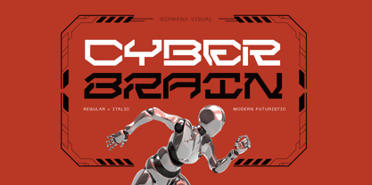 Space Cyber Font Poster 3