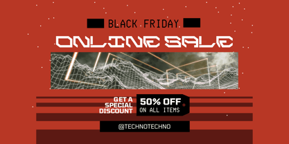 Space Cyber Font Poster 10