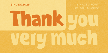 Ziravel Font Poster 6