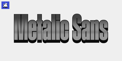 Metalic Sans Font Poster 1