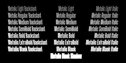 Metalic Sans Font Poster 3