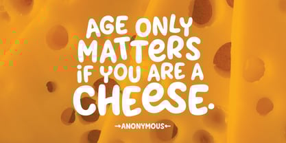 Cheesy Grits Font Poster 5