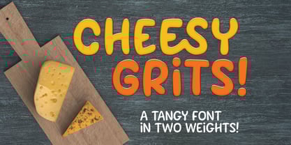 Cheesy Grits Font Poster 1