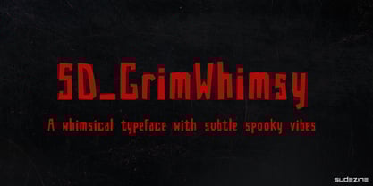 SDGrim Whimsy Font Poster 3