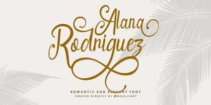 Alana Rodriguez Font Poster 1