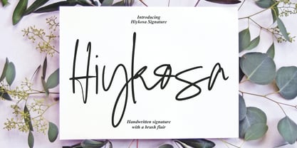 Hiykosa Signature Font Poster 1