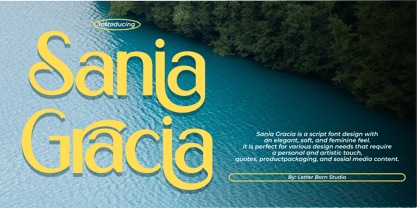 Sania Gracia Font Poster 1